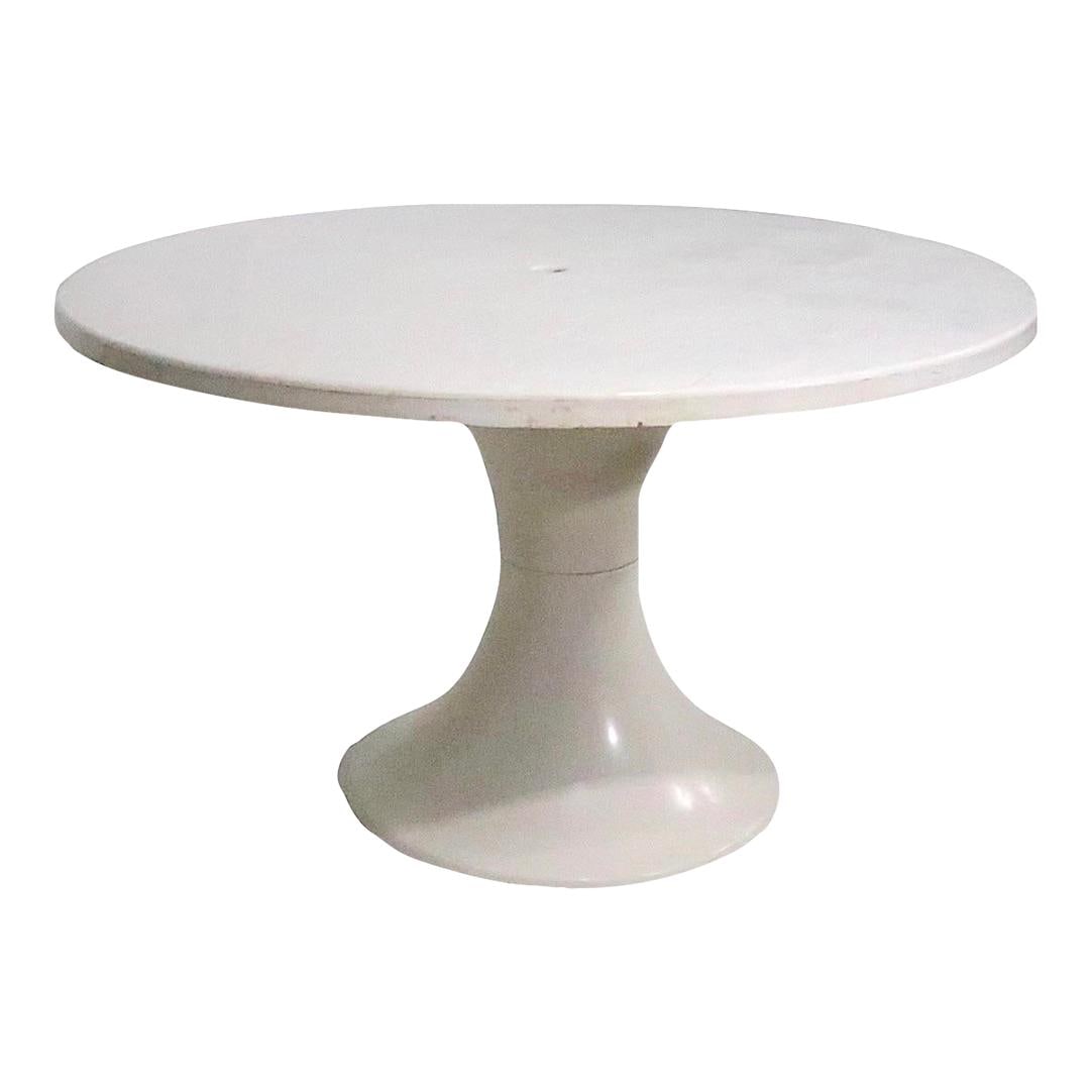 Vintage Space Age Fiberglass Dining Table Indoor Outdoor 1960s 1970s (1 of 10)