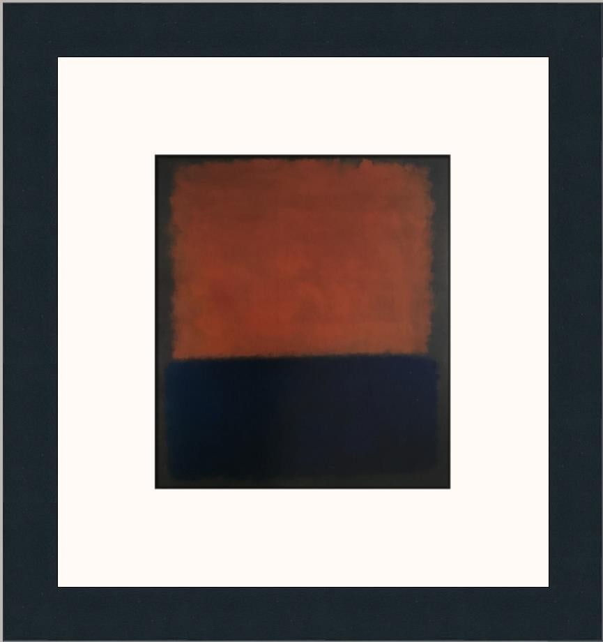 Mark Rothko Number 207 Custom Framed Art Print 12 x 13: Mark Rothko Number 207 Custom Framed Art Print 12 x 13 This custom framed print titled 'Number 207' by artist Mark Rothko showcases a beautiful example of contemporary impressionism. The artwork featu