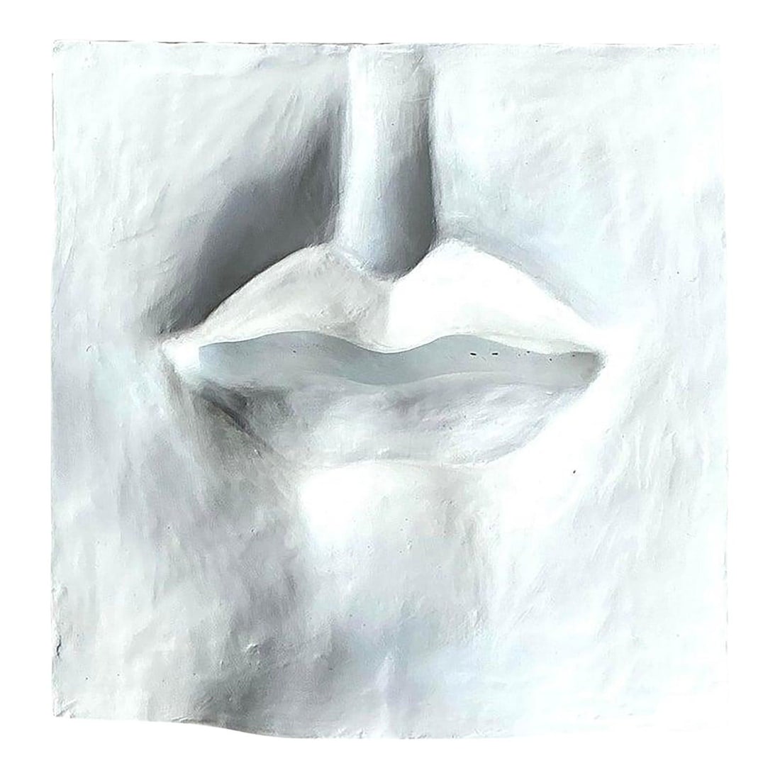 Vintage Boho White Plaster Lips Relief Wall Art: Vintage Boho White Plaster Lips Relief Wall Art Enhance your space with this Vintage Boho Plaster Lips Relief, a striking statement piece that beautifully merges modern aesthetics with bohemian flair.