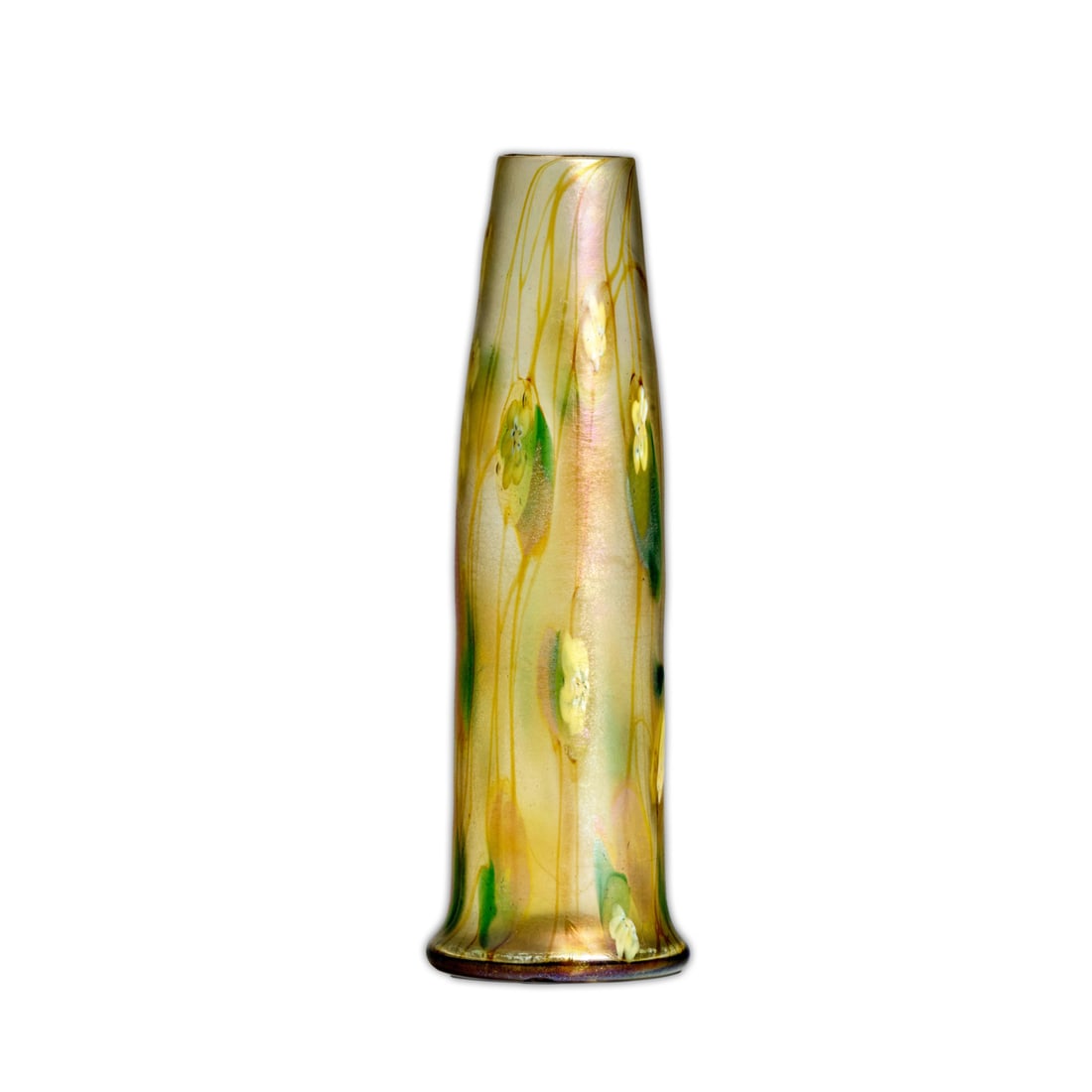Tiffany Studios Favrile Glass Paperweight Vase 1903 Multi-Color Abstract Art: Tiffany Studios Favrile Glass Paperweight Vase 1903 Multi-Color Abstract Art This exquisite Tiffany Studios Paperweight Vase, crafted in circa 1903, showcases the remarkable artistry of the renowned s