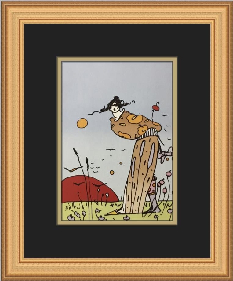 Peter Max Spring Day Custom Framed Pop Art Print 14x12: Peter Max Spring Day Custom Framed Pop Art Print 14x12 Enhance your space with this stunning custom framed print titled 'Spring Day' by renowned artist Peter Max. This vibrant piece, produced in 2005,