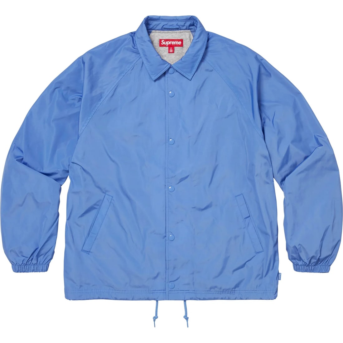 Supreme Old English Arc Light Blue Coaches Jacket Large: Supreme Old English Arc Light Blue Coaches Jacket Large The Supreme Old English Arc Light Blue Coaches Jacket embodies classic streetwear style with a contemporary twist. Made from lightweight nylon,