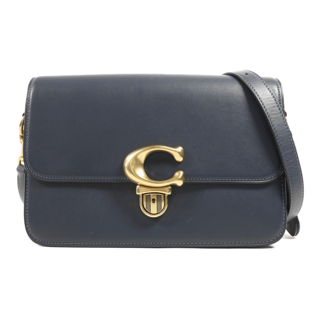 COACH CJ251 Blue Calfskin Leather Shoulder Bag: COACH CJ251 Blue Calfskin Leather Shoulder Bag This stylish shoulder bag from COACH is crafted from high-quality calfskin leather in a striking blue color. With its functional design, it features a ba
