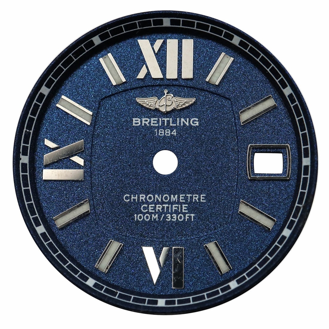 Breitling Cockpit Lady 22mm Blue Dial Replacement A7135612: Breitling Cockpit Lady 22mm Blue Dial Replacement A7135612 Enhance your Breitling A7135612/C753 Cockpit Lady watch with this stunning 22 mm blue dial. Perfectly compatible with the A7135612 model, thi