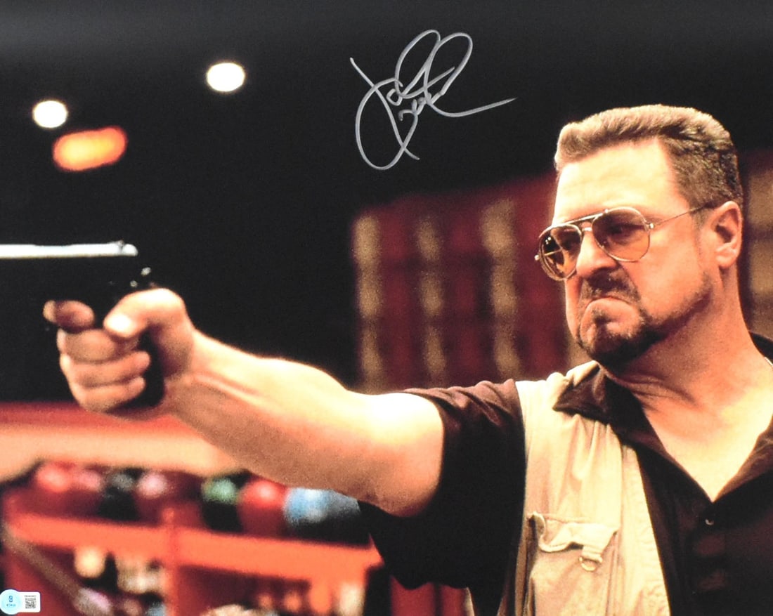 John Goodman Signed The Big Lebowski 16x20 Photo Beckett Hologram: John Goodman Signed The Big Lebowski 16x20 Photo Beckett Hologram This is an original 16x20 close-up photo of John Goodman from his iconic role in The Big Lebowski, featuring his authentic autograph.