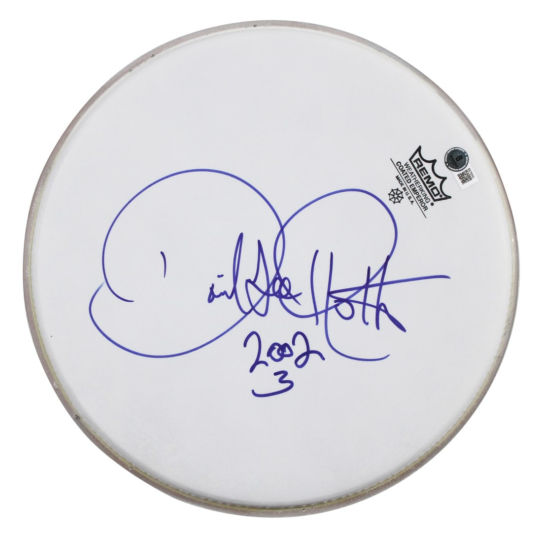 David Lee Roth Signed 12 Inch Remo Drum Head Van Halen BAS Certified: David Lee Roth Signed 12 Inch Remo Drum Head Van Halen BAS Certified This authentic 12-inch Remo drum head has been personally signed by David Lee Roth of Van Halen. It comes with a Beckett Authentica