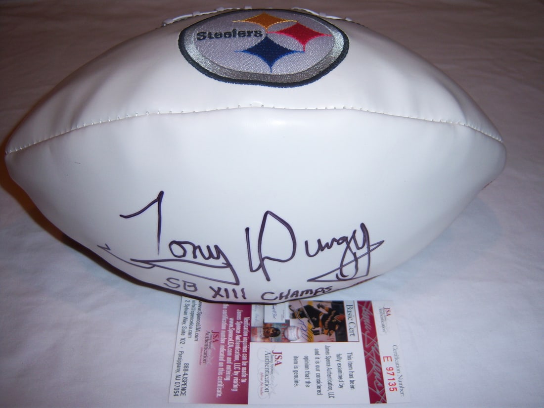 Tony Dungy Signed Football with JSA/COA NFL Collectible: Tony Dungy Signed Football with JSA/COA NFL Collectible This collectible NFL football features the signature of Tony Dungy, a prominent figure in football history, known for his coaching success with