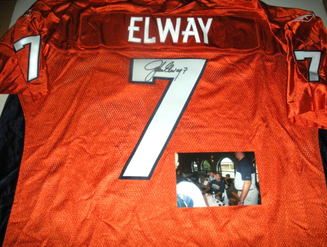 James Lofton Denver Broncos Reebok Jersey with COA: James Lofton Denver Broncos Reebok Jersey with COA Celebrate football history with this officially licensed Reebok jersey, signed by the legendary John Elway of the Denver Broncos. This original piece