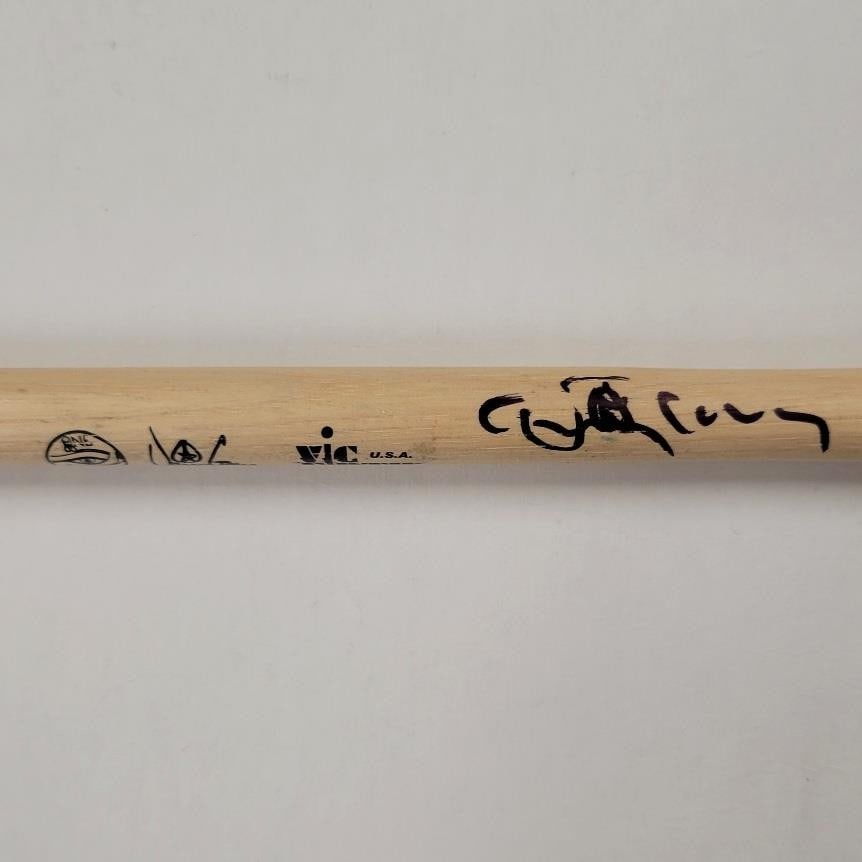 Danny Carey Autographed Tool Vic Drum Stick Beckett Certified: Danny Carey Autographed Tool Vic Drum Stick Beckett Certified This is an original drum stick signed by Danny Carey, the drummer of the band Tool. The autograph has been authenticated by Beckett, ensur