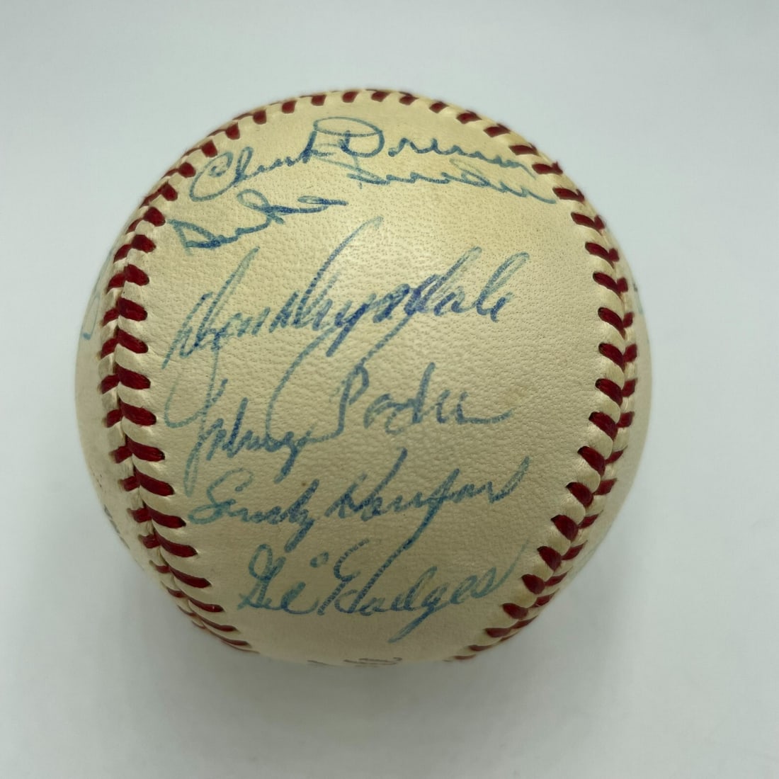 1959 Dodgers Team Signed Baseball Koufax Beckett Authenticated (1 of 9)
