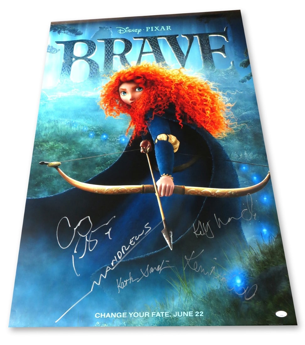 Brave Multi Signed 27x40 Poster JSA Authenticated MacDonald Ferguson McKidd +2 (1 of 2)