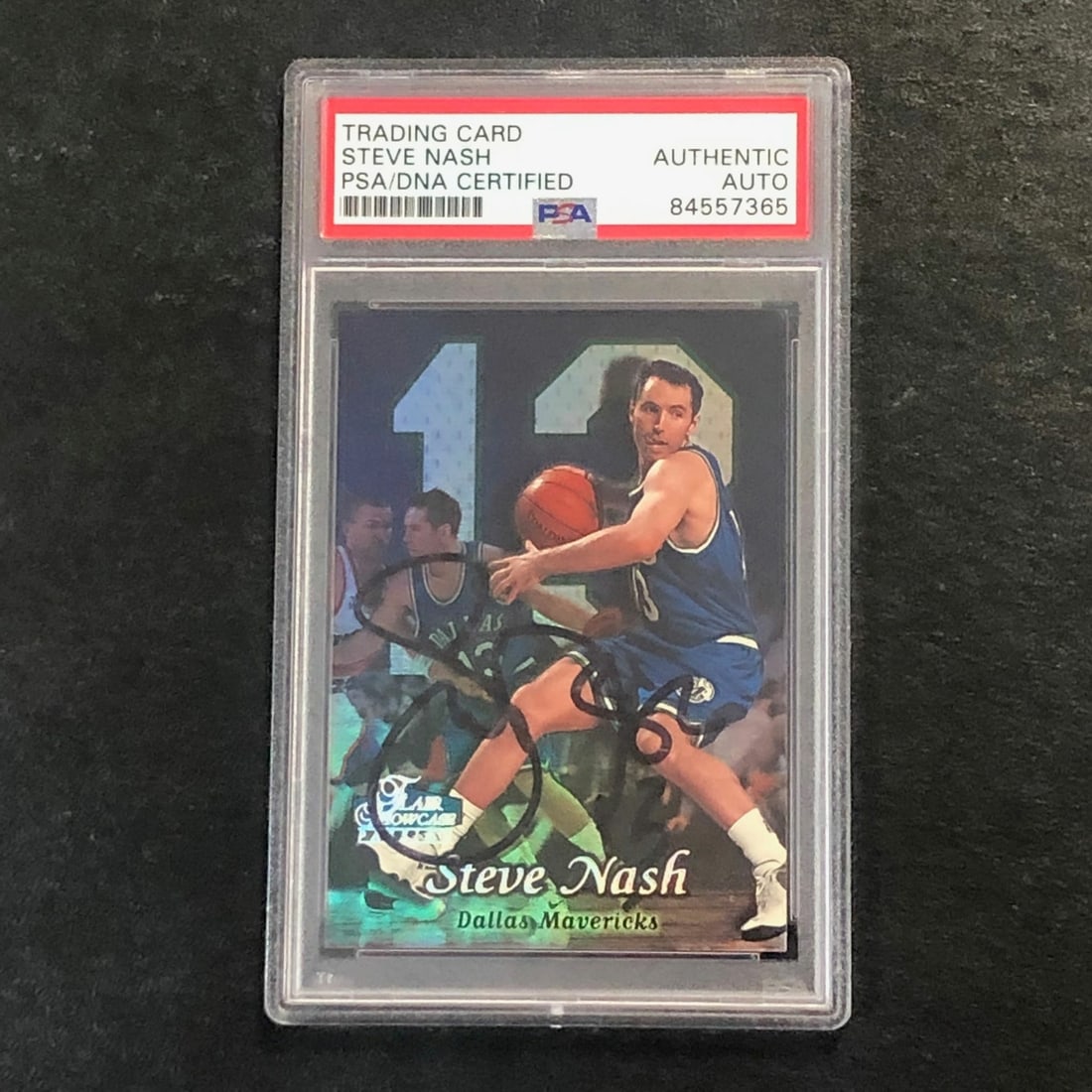 1998-99 Flair Showcase #84 Steve Nash Signed Card PSA Authenticated Mavericks (1 of 2)