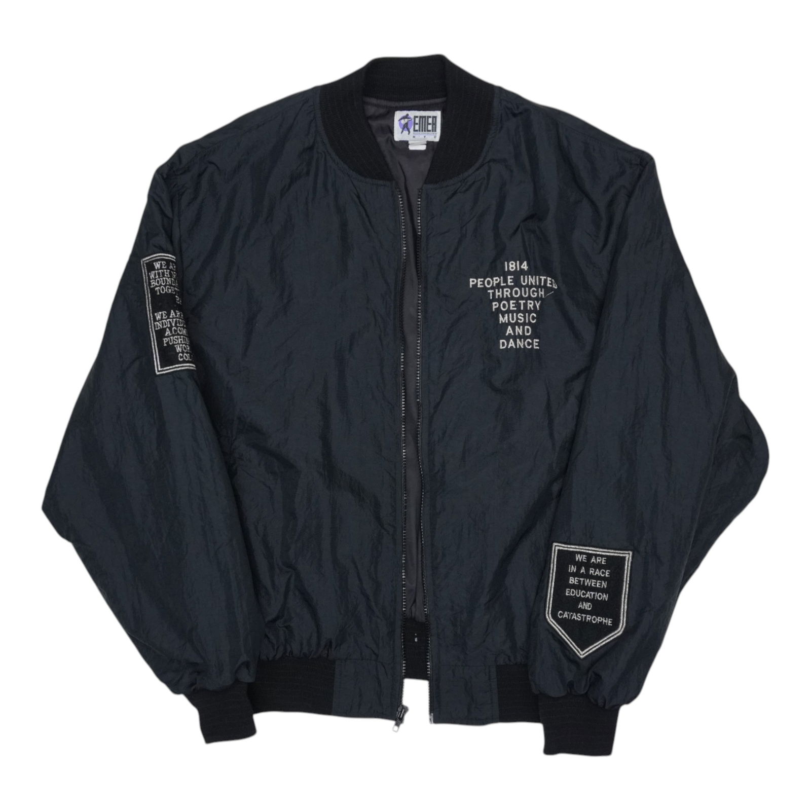 1990 Janet Jackson Rhythm Nation Tour Crew Jacket Vintage Black (1 of 7)