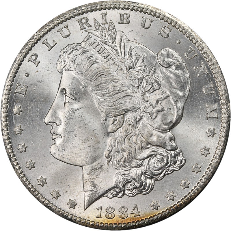1884-CC Morgan Silver Dollar NGC MS65 Great Eye Appeal: 1884-CC Morgan Silver Dollar NGC MS65 Great Eye Appeal This 1884-CC GSA Morgan Silver Dollar is certified by NGC with a grade of MS65, showcasing exceptional eye appeal and a beautiful luster. The coi