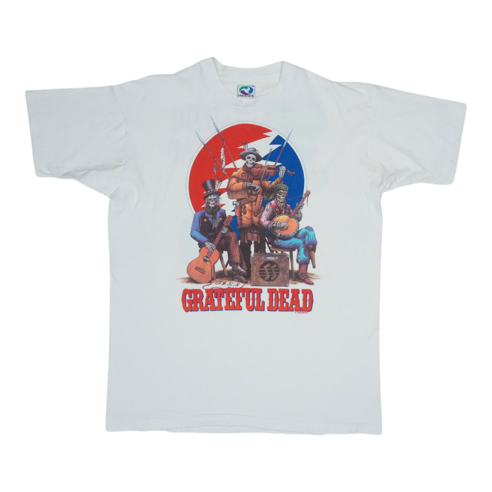Vintage 1993 Grateful Dead California Tour Shirt 100 Cotton White (1 of 9)