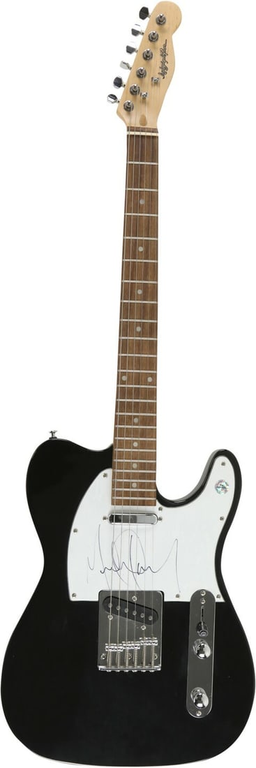 Michael Jackson Autographed Blaci Telecaster Guitar with JSA Roger Epperson COA: Michael Jackson Autographed Blaci Telecaster Guitar with JSA Roger Epperson COA This striking Blaci Telecaster Style Guitar is magnificently signed by the legendary Michael Jackson in bold black Sharp