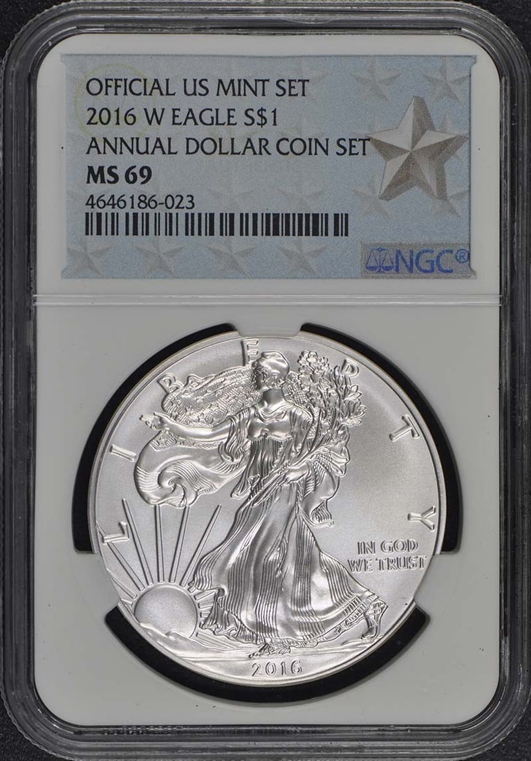 2016 Silver American Eagle $1 NGC MS69 West Point Coin (1 of 2)