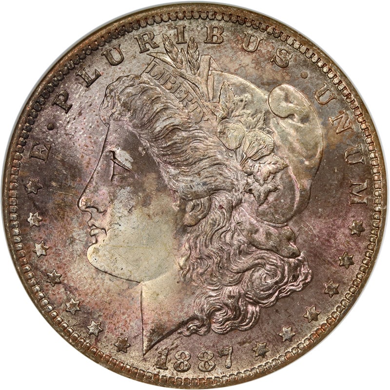 1887-O NGC MS64 Morgan Silver Dollar Silver Coin with Eye Appeal (1 of 4)