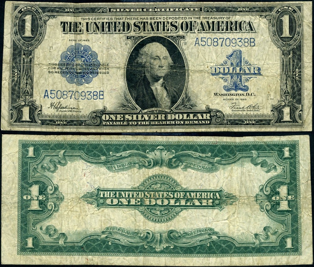 1923 $1 Silver Certificate FR. 237 Circulated Vintage Note (1 of 3)