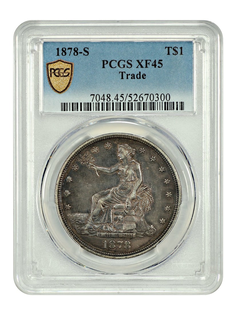 1878-S Trade Dollar T$1 PCGS XF45 Great Type Coin (1 of 4)