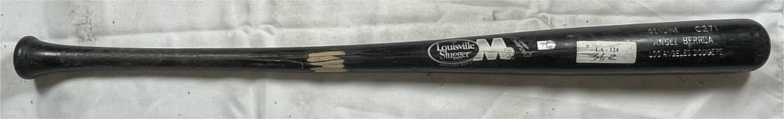 Angel Berroa Game Used Bat from Kershaw's 1st MLB Win: Angel Berroa Game Used Bat from Kershaw's 1st MLB Win This is an authentic game-used baseball bat belonging to Angel Berroa, utilized during the crucial 9th inning of Clayton Kershaw's first MLB win o