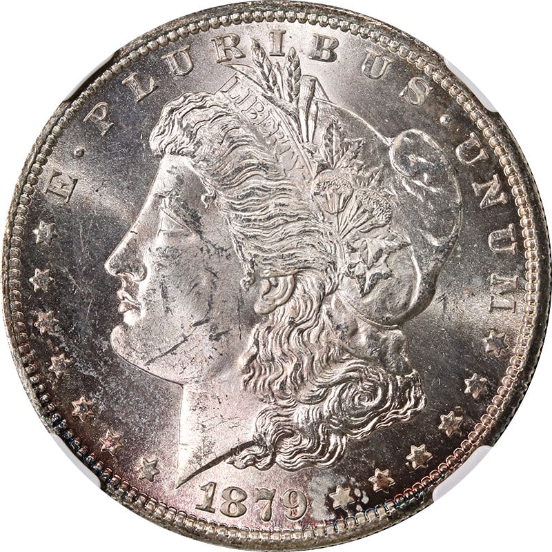 1879-S Morgan Silver Dollar NGC MS64 Light Toning Coin (1 of 4)