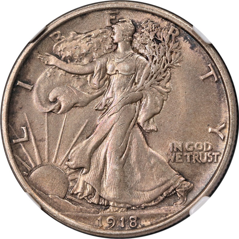 1918-D Walking Liberty Half Dollar NGC Unc Details Silver Coin (1 of 4)