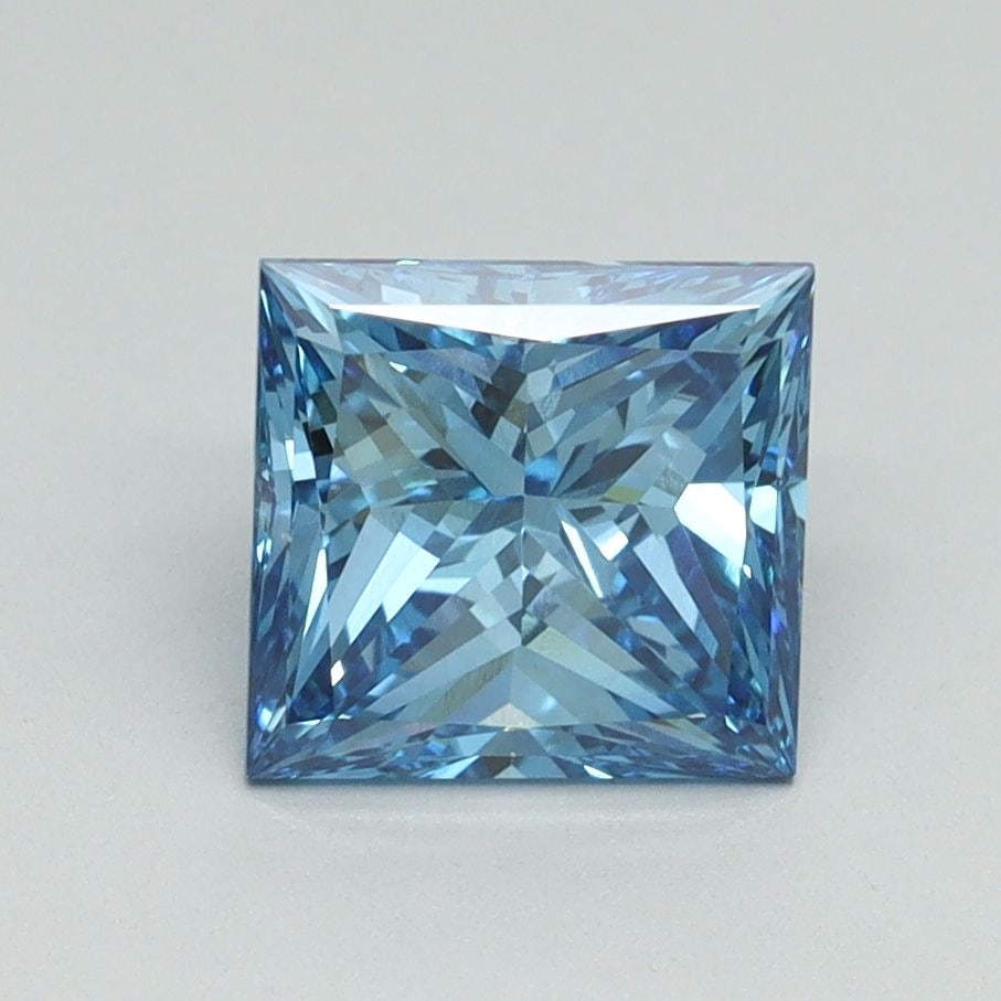 Loose Diamond - PRINCESS 1.55ct Fancy Vivid Blue VS1 (1 of 1)