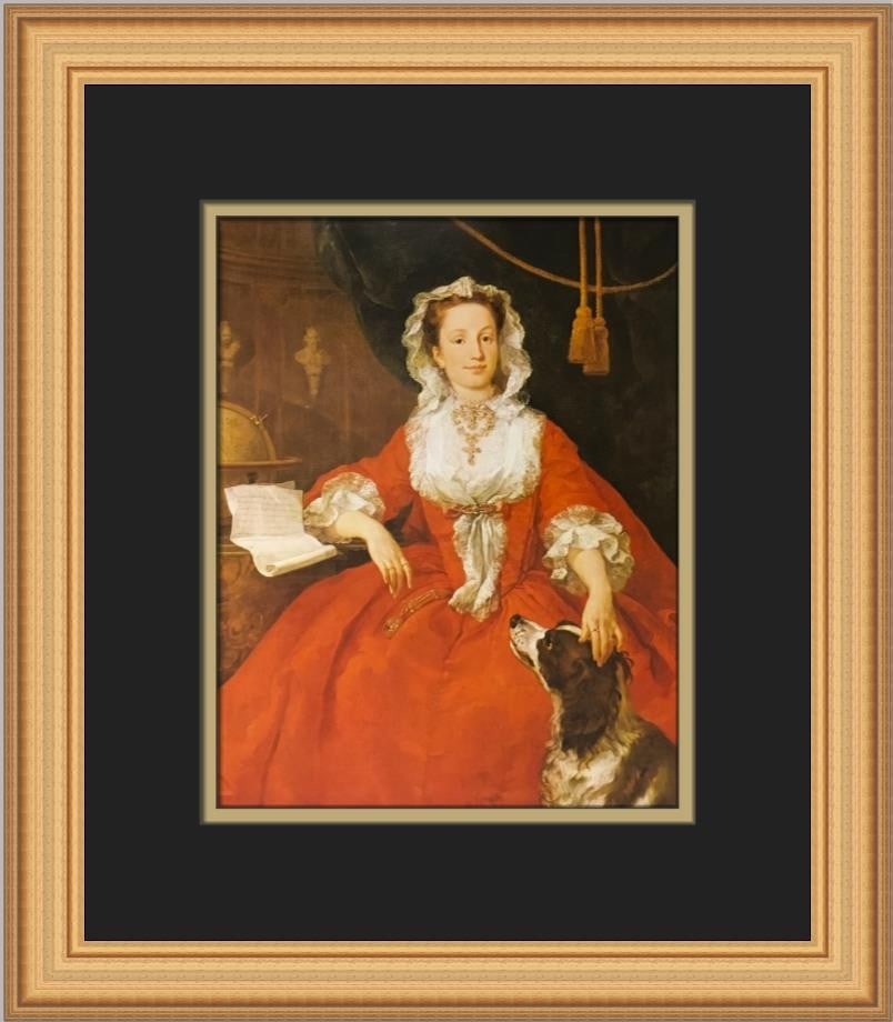 William Hogarth Portrait of Mary Edwards Custom Framed Print 15x13: William Hogarth Portrait of Mary Edwards Custom Framed Print 15x13 This custom framed print features William Hogarth's renowned artwork titled 'Portrait of Mary Edwards.' Measuring 15 in. by 13 in., t