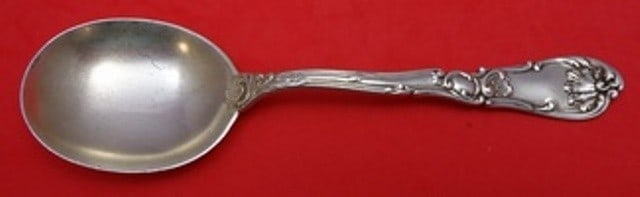 Gorham Hanover Sterling Silver Gumbo Soup Spoon 6 3/4": Gorham Hanover Sterling Silver Gumbo Soup Spoon 6 3/4" This Hanover by Gorham sterling silver gumbo soup spoon is a classic addition to any flatware collection. Measuring 6 3/4 inches, it features the