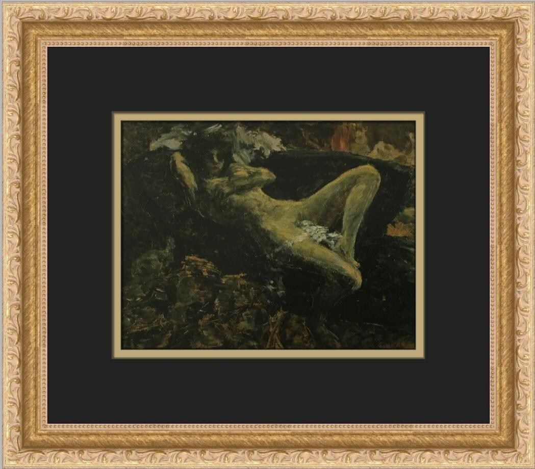 Pierre Bonnard Lazy Nude Custom Framed Art Print 1993 Expressionism: Pierre Bonnard Lazy Nude Custom Framed Art Print 1993 Expressionism This exquisite custom framed print titled 'Lazy Nude' by renowned artist Pierre Bonnard showcases a captivating depiction of a nude