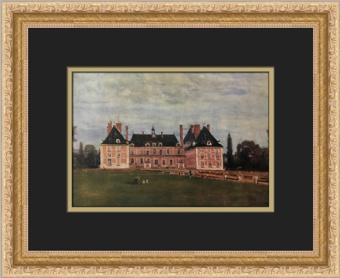 Jean-Baptise Camille Corot Chateau De Rosny Custom Framed Print 13x15: Jean-Baptise Camille Corot Chateau De Rosny Custom Framed Print 13x15 This exquisite custom framed print features the artwork "Chateau De Rosny" by renowned artist Jean-Baptiste Camille Corot. Measuri