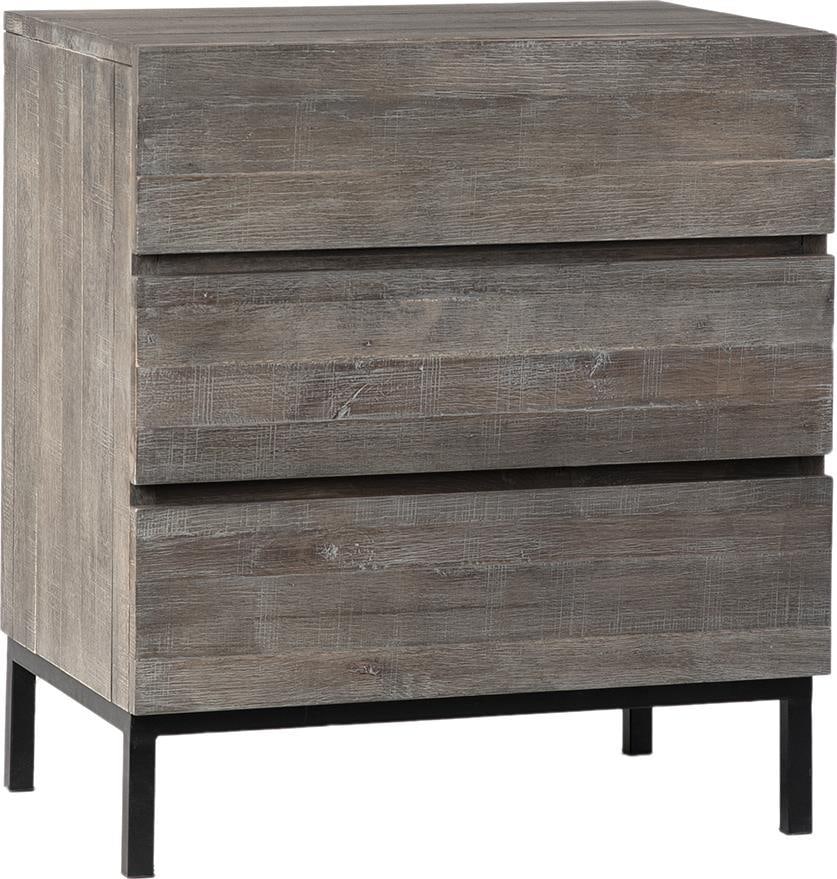 Belson Solid Oak Nightstand Dark Gray Transitional Design: Belson Solid Oak Nightstand Dark Gray Transitional Design Enhance your bedroom with this Solid Oak Nightstand, finished in a sophisticated Dark Gray. This transitional style nightstand combines a robu