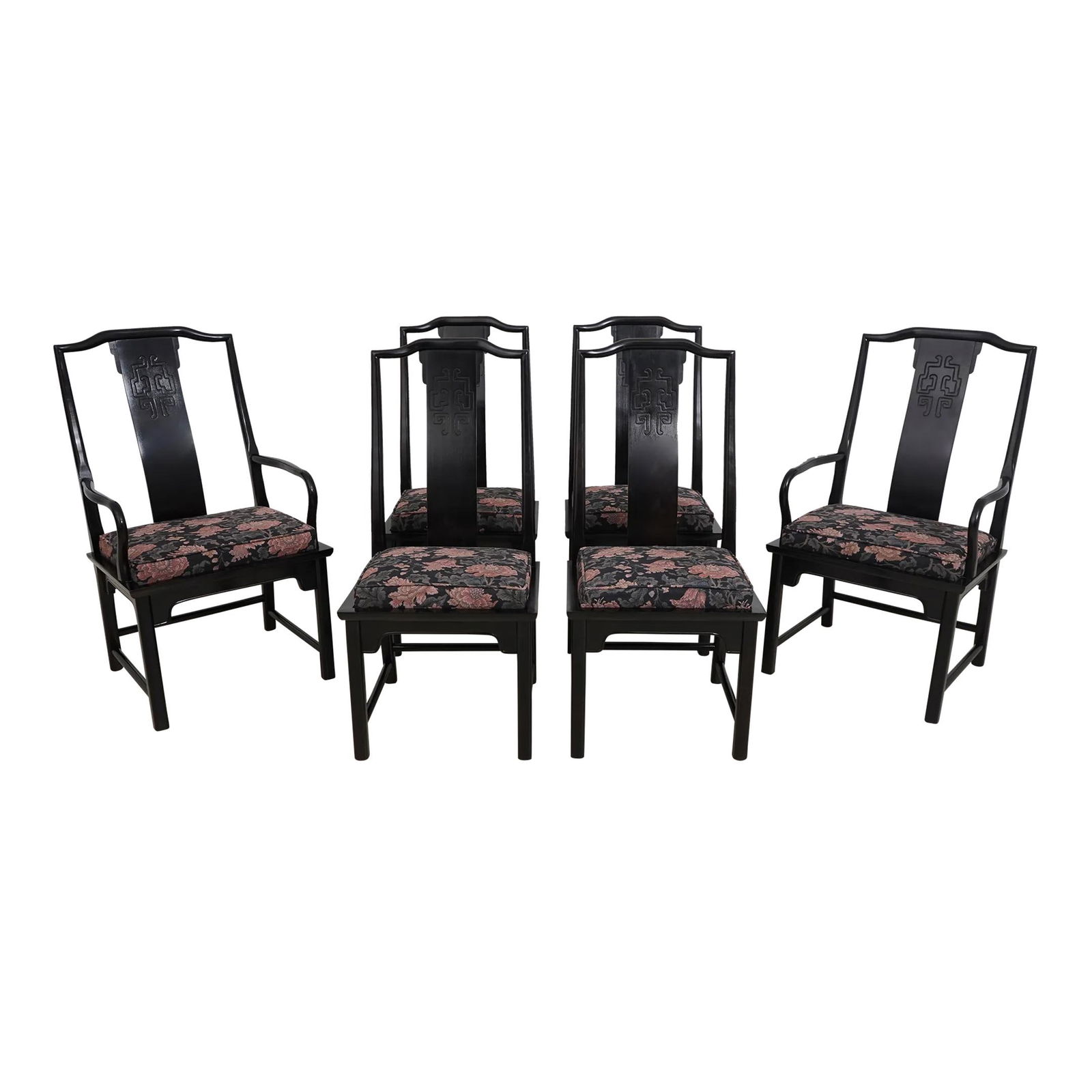 Set of 6 Chin Hua Raymond Sobota Modern Asian Dining Chairs: Set of 6 Chin Hua Raymond Sobota Modern Asian Dining Chairs This set of 6 dining room chairs, designed by Raymond Sobota for Chin Hua, showcases a modern Asian aesthetic and exceptional craftsmanship.