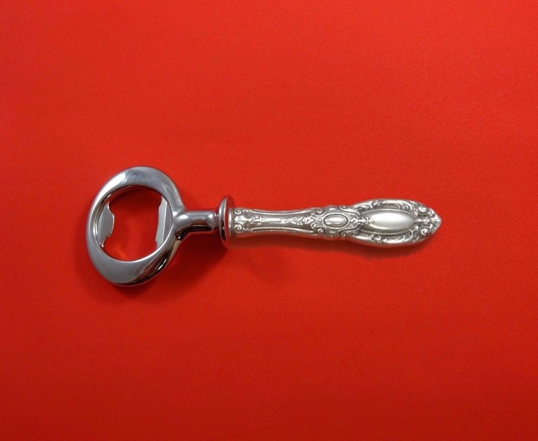 Towle King Richard Sterling Silver Bottle Opener Custom Made 6": Towle King Richard Sterling Silver Bottle Opener Custom Made 6" Enhance your barware collection with this exquisite Towle Sterling Silver Bottle Opener, featuring the elegant King Richard pattern. Thi