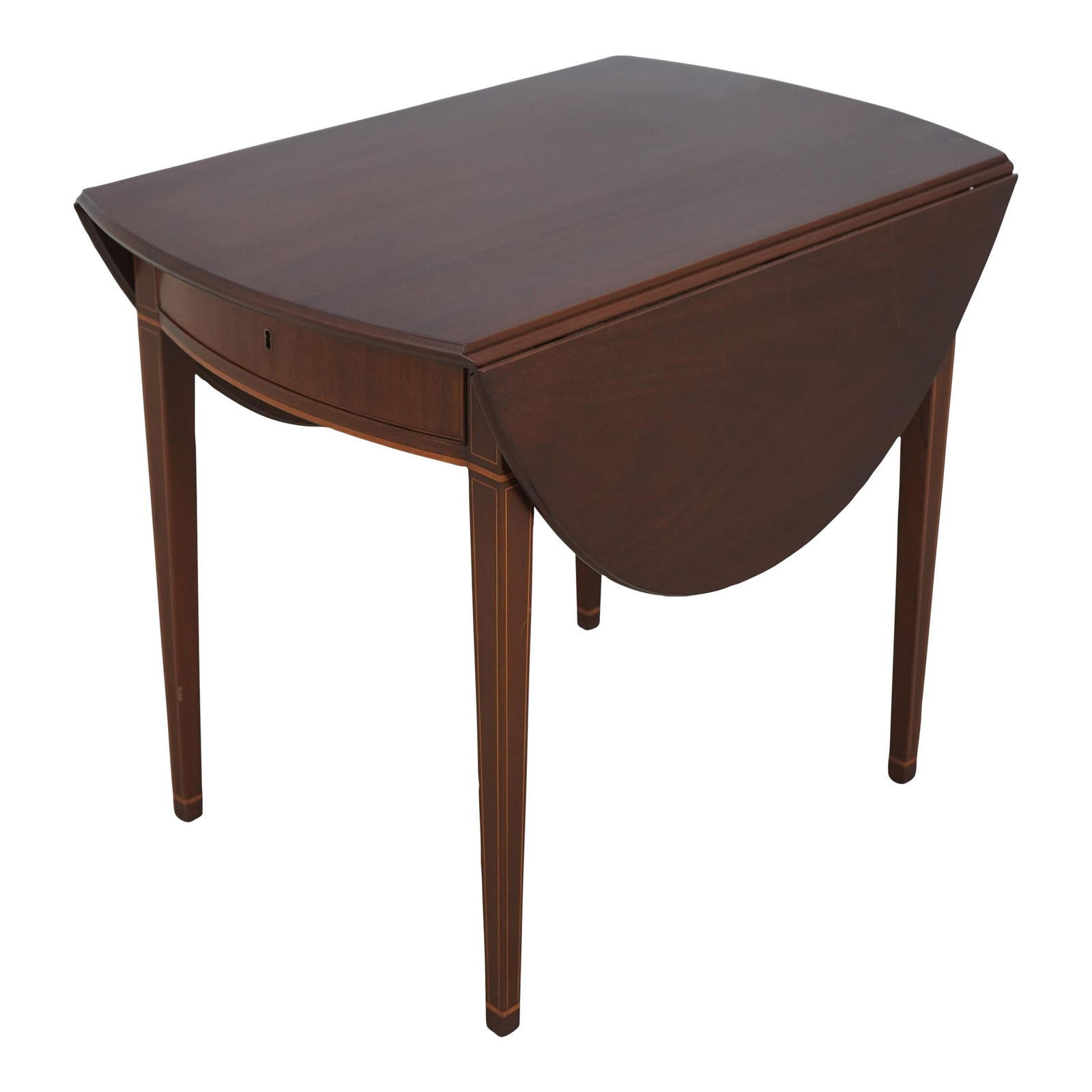 Kittinger CW-27 Colonial Williamsburg Mahogany Pembroke Table with Dovetailed Drawer: Kittinger CW-27 Colonial Williamsburg Mahogany Pembroke Table with Dovetailed Drawer This Kittinger Colonial Williamsburg CW-27 Pembroke Table showcases exquisite craftsmanship with its dovetailed dra