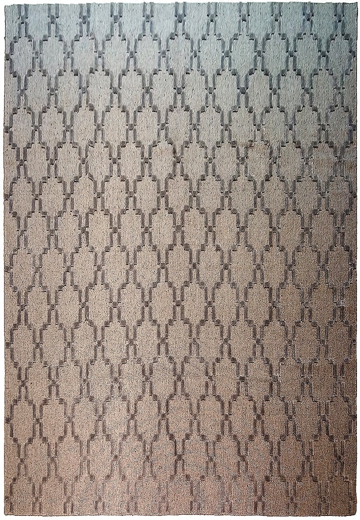 Contemporary Handmade Wool Rug 7.10 x 10.3 ft Raised Pile (1 of 11)