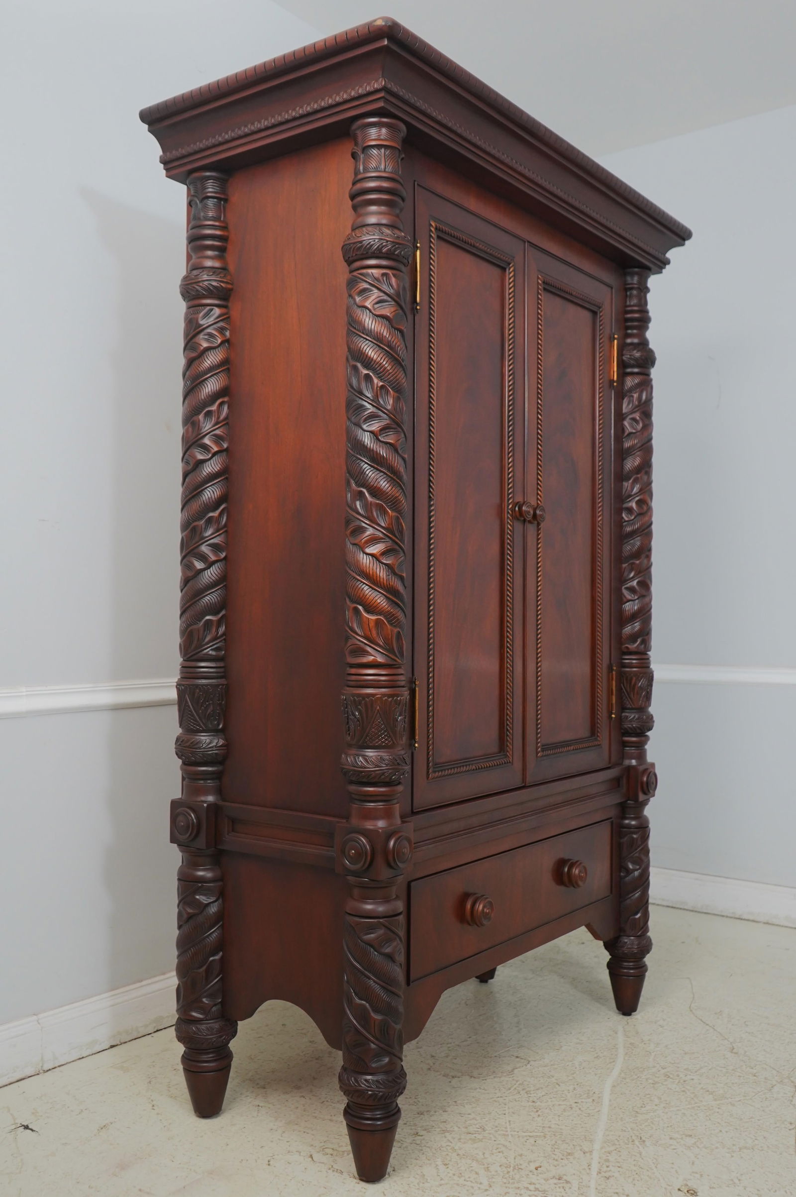 Henredon Ralph Lauren Safari Mahogany Armoire with Adjustable Shelves - 2
