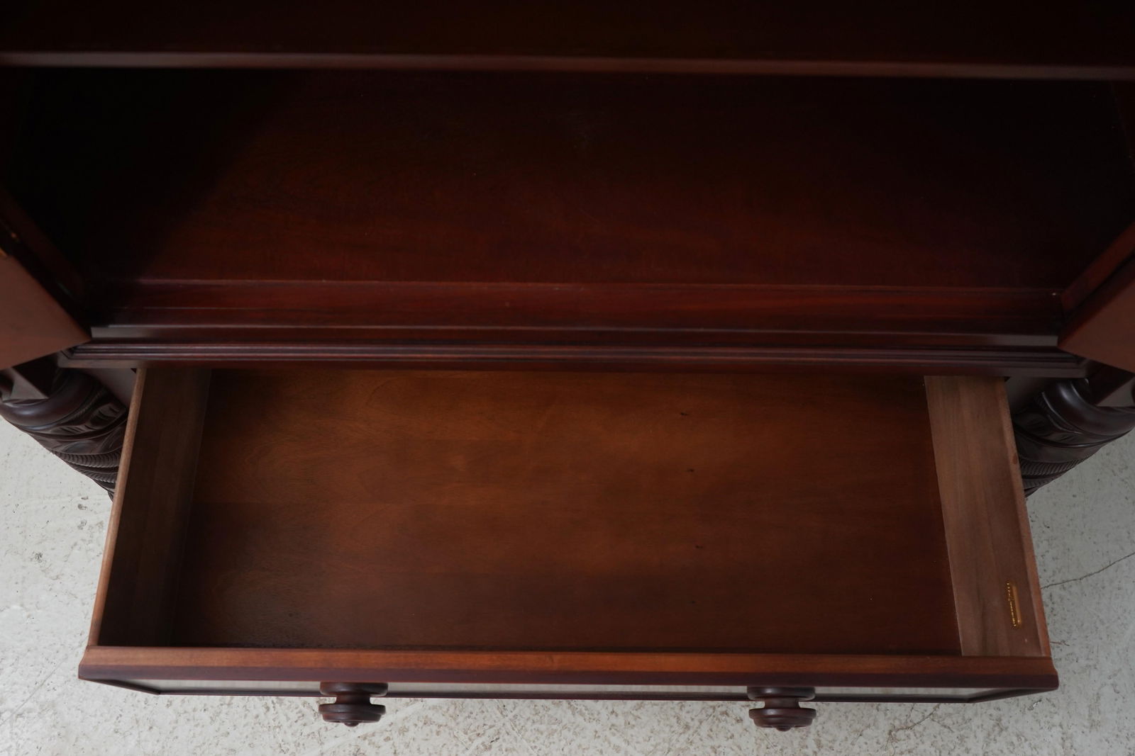 Henredon Ralph Lauren Safari Mahogany Armoire with Adjustable Shelves - 5