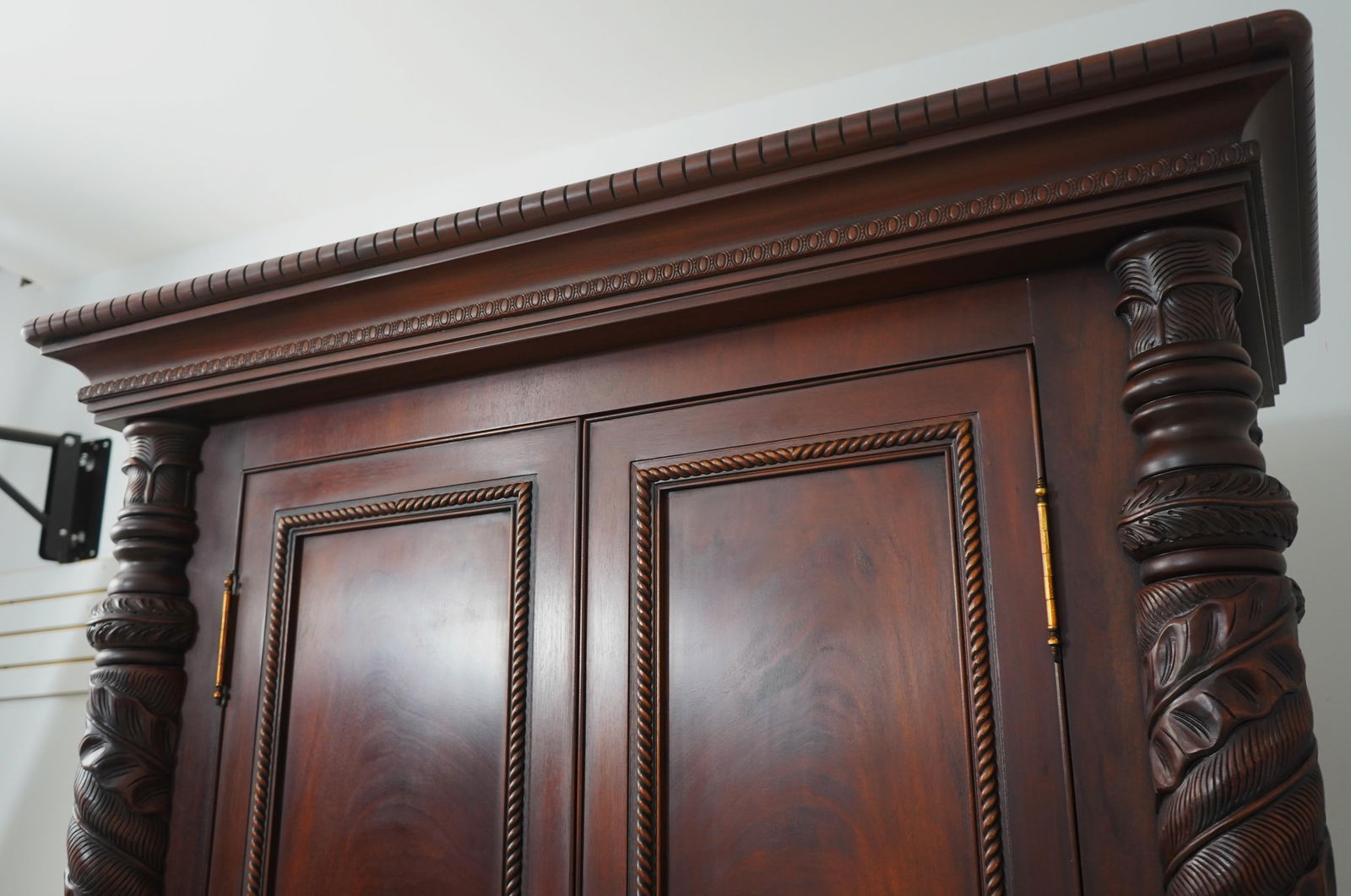 Henredon Ralph Lauren Safari Mahogany Armoire with Adjustable Shelves - 7