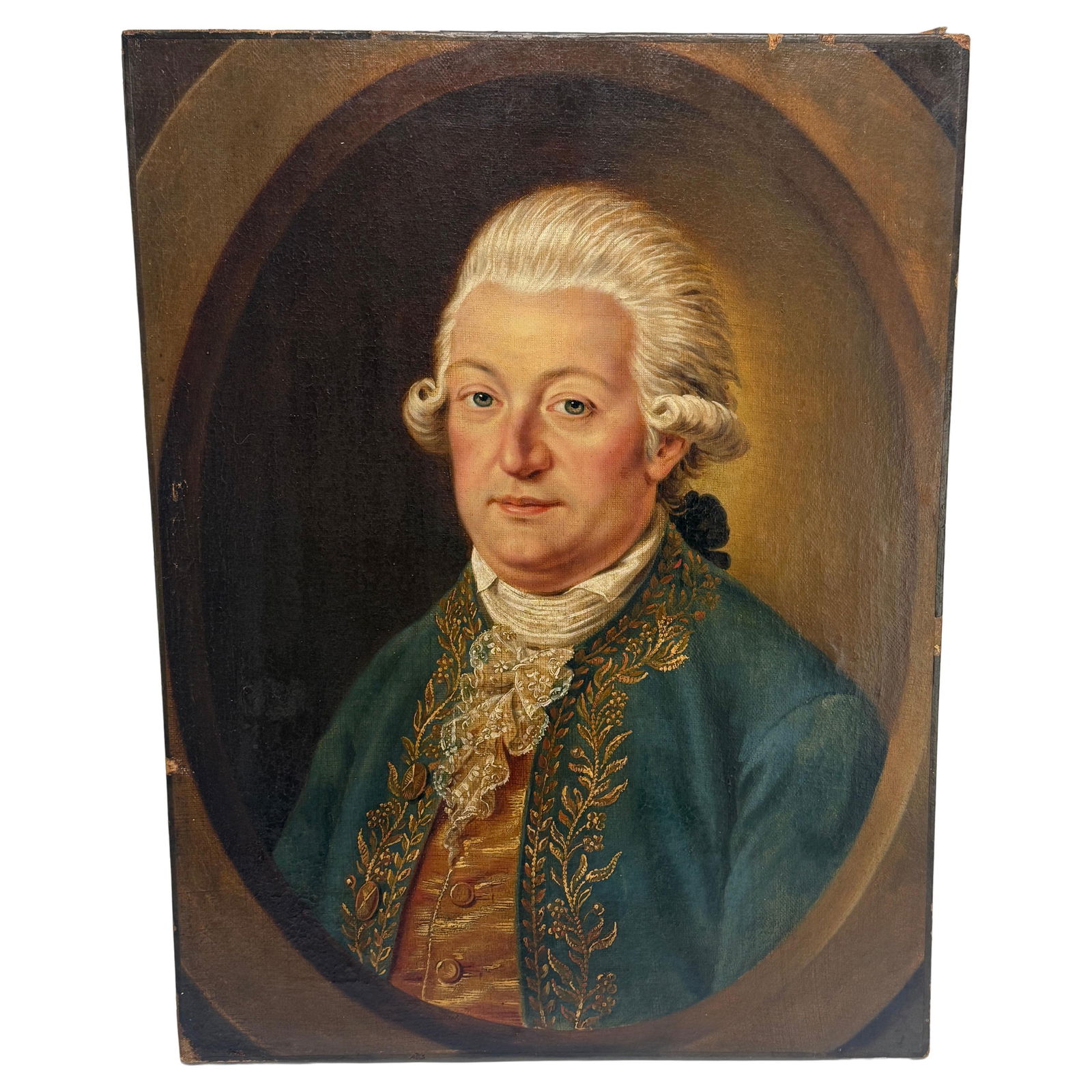 18th Century Louis XVI Portrait of Nobleman on Canvas (1 of 11)