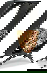 Woodbridge Ild Firewood Case Rectangle Metal Holder Oil-Rubbed Bronze: Woodbridge Ild Firewood Case Rectangle Metal Holder Oil-Rubbed Bronze Introducing the Elegant Rectangle Metal Firewood Holder, a stylish and functional addition to your home. This firewood case boasts