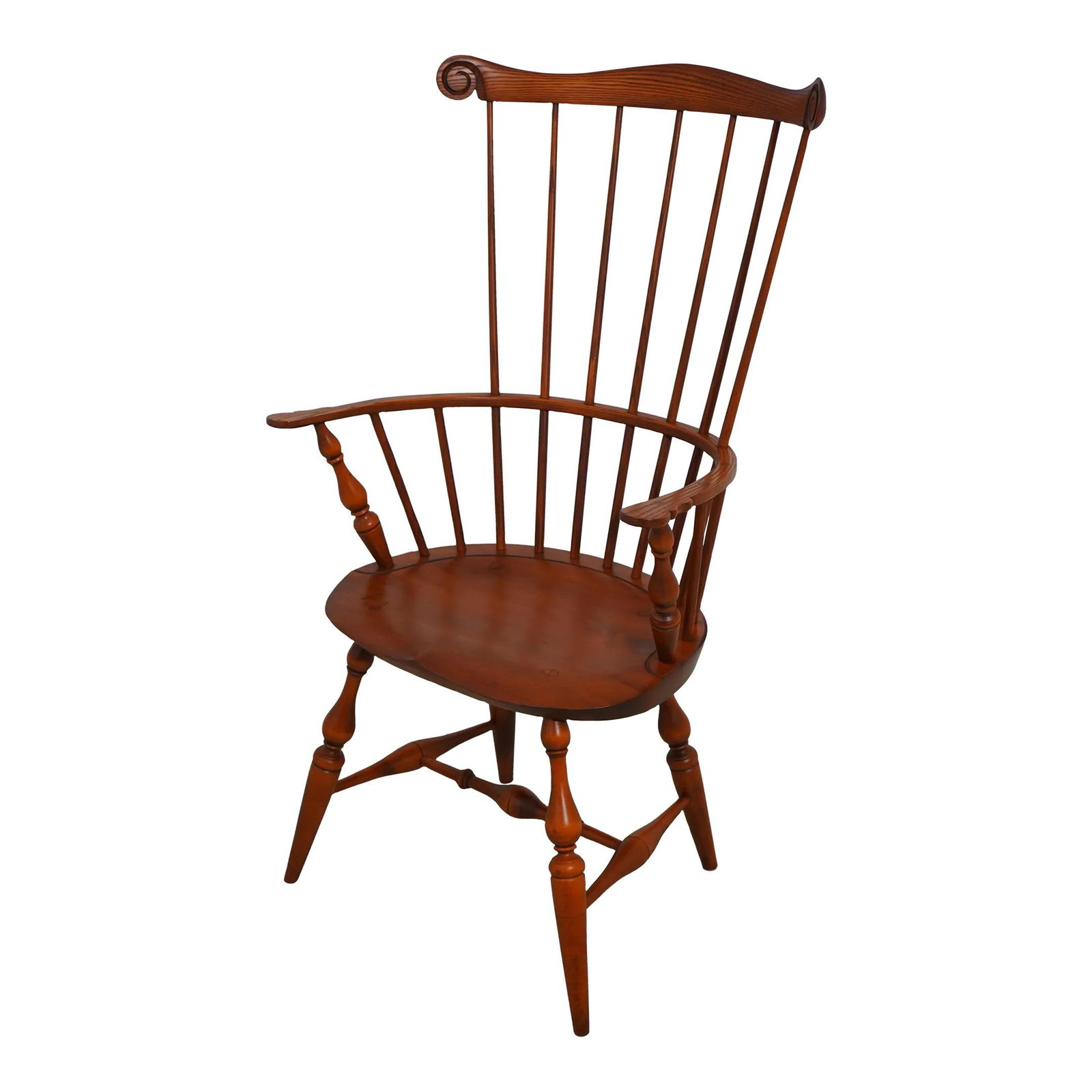 Warren Chair Works Windsor Armchair Handcrafted Mixed Wood Design: Warren Chair Works Windsor Armchair Handcrafted Mixed Wood Design Discover the timeless elegance of the Warren Chair Works Bench Made Windsor Armchair. Crafted approximately 25 years ago, this chair f