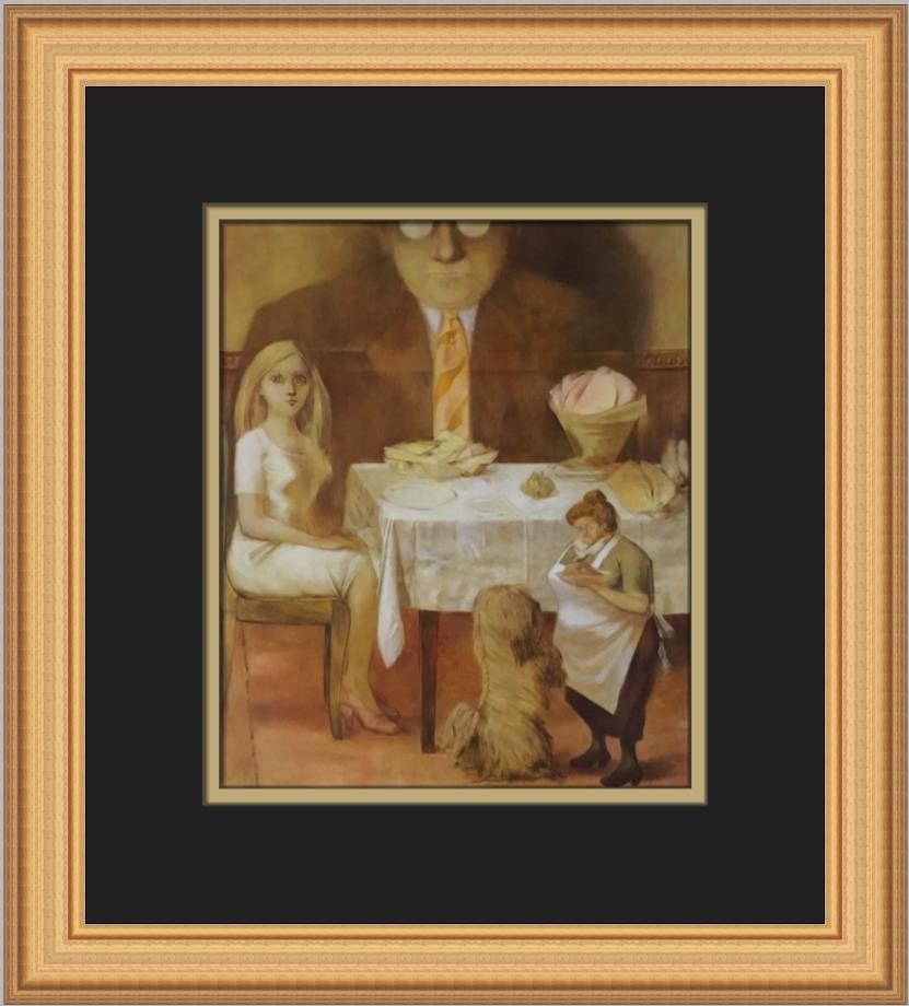 Dorothea Tanning Family Portrait I Custom Framed Surrealist Print: Dorothea Tanning Family Portrait I Custom Framed Surrealist Print This exquisite custom framed print titled "Family Portrait I" by renowned artist Dorothea Tanning showcases the unique style of Surrea