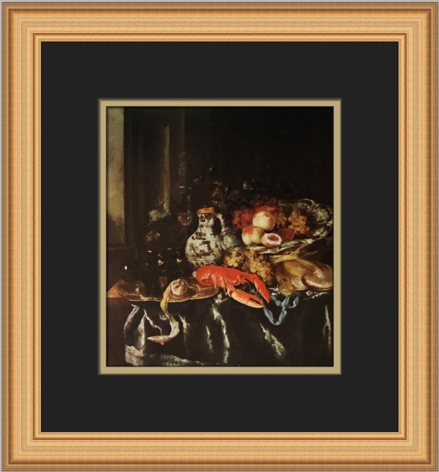 Abraham Van Beyeren Still Life Custom Framed Art Print 1982 (1 of 2)