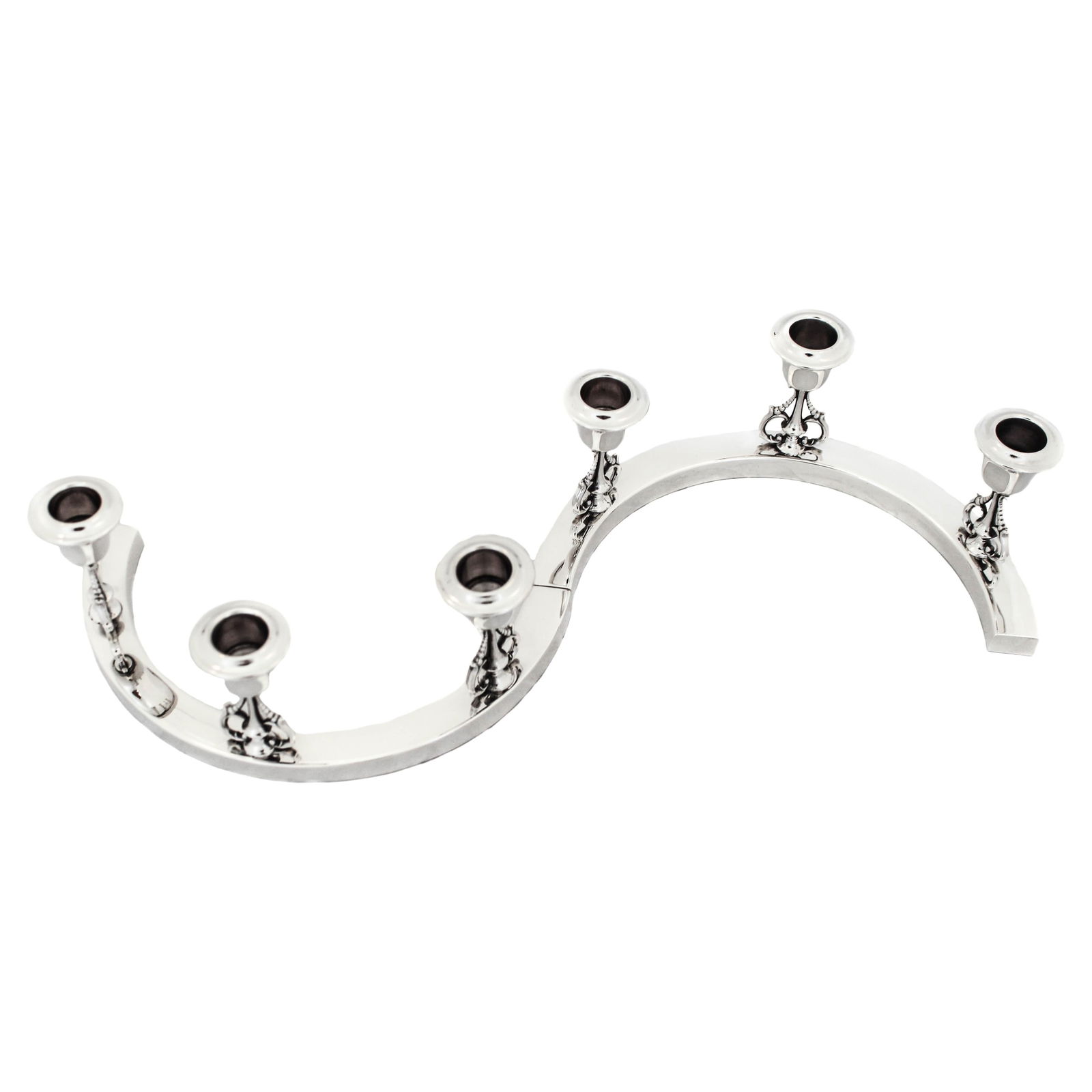 Set of 2 Johann Wagner Sterling Silver Art Deco Candelabras (1 of 6)