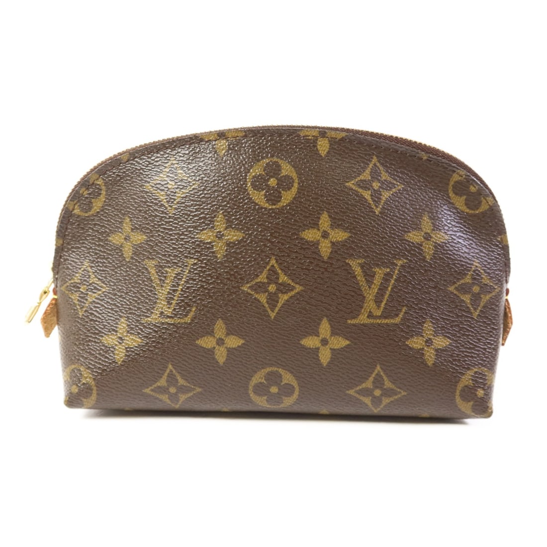 LOUIS VUITTON Monogram Cosmetic Pouch Clutch Bag M47515 Brown: LOUIS VUITTON Monogram Cosmetic Pouch Clutch Bag M47515 Brown This LOUIS VUITTON Cosmetic Pouch Clutch Bag (M47515) features the iconic Monogram design, crafted from durable PVC coated canvas in a ric
