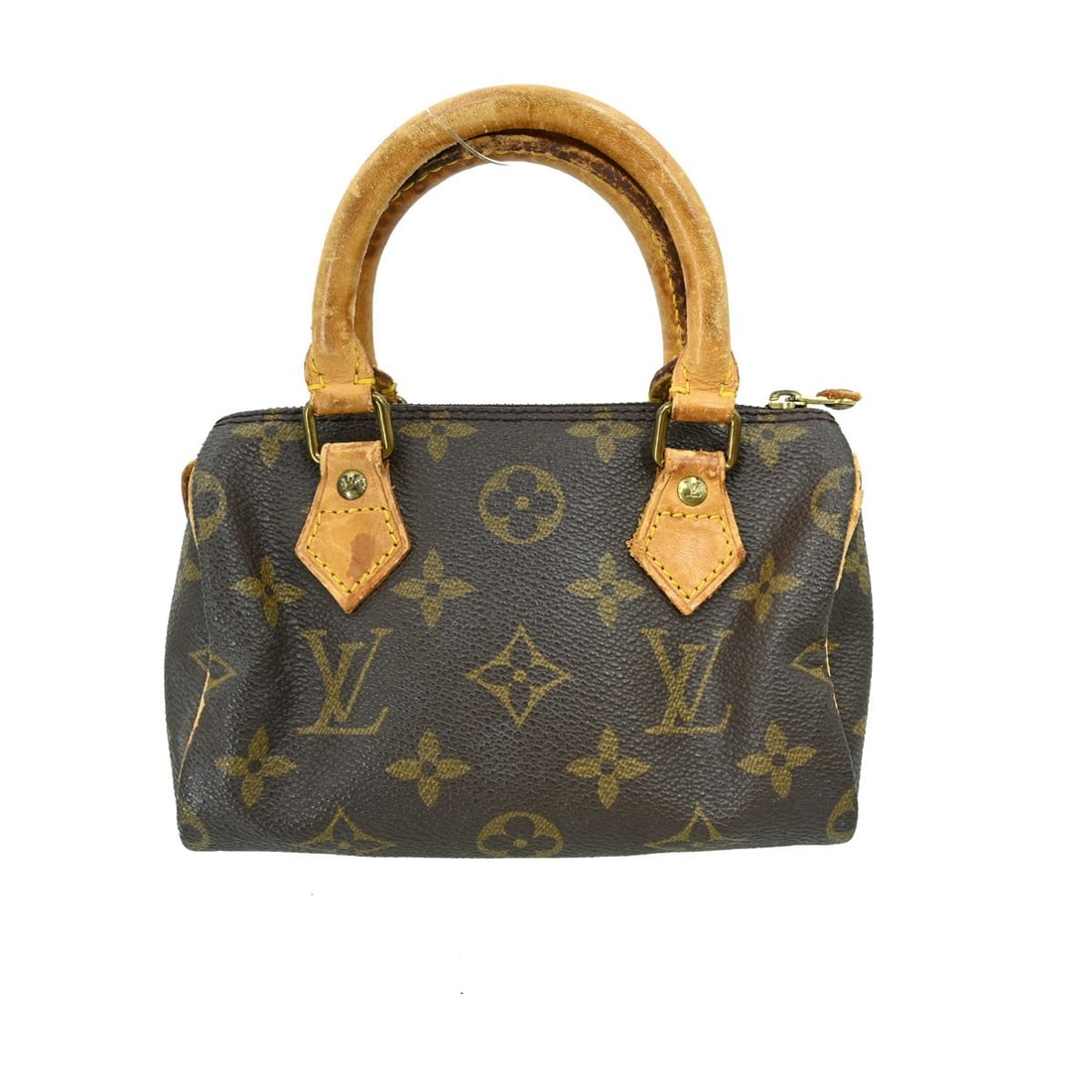 Louis Vuitton Mini Speedy Handbag Monogram Canvas M41534: Louis Vuitton Mini Speedy Handbag Monogram Canvas M41534 Elevate your accessory game with this authentic Louis Vuitton Mini Speedy Handbag, a stylish blend of vintage charm and modern functionality. C