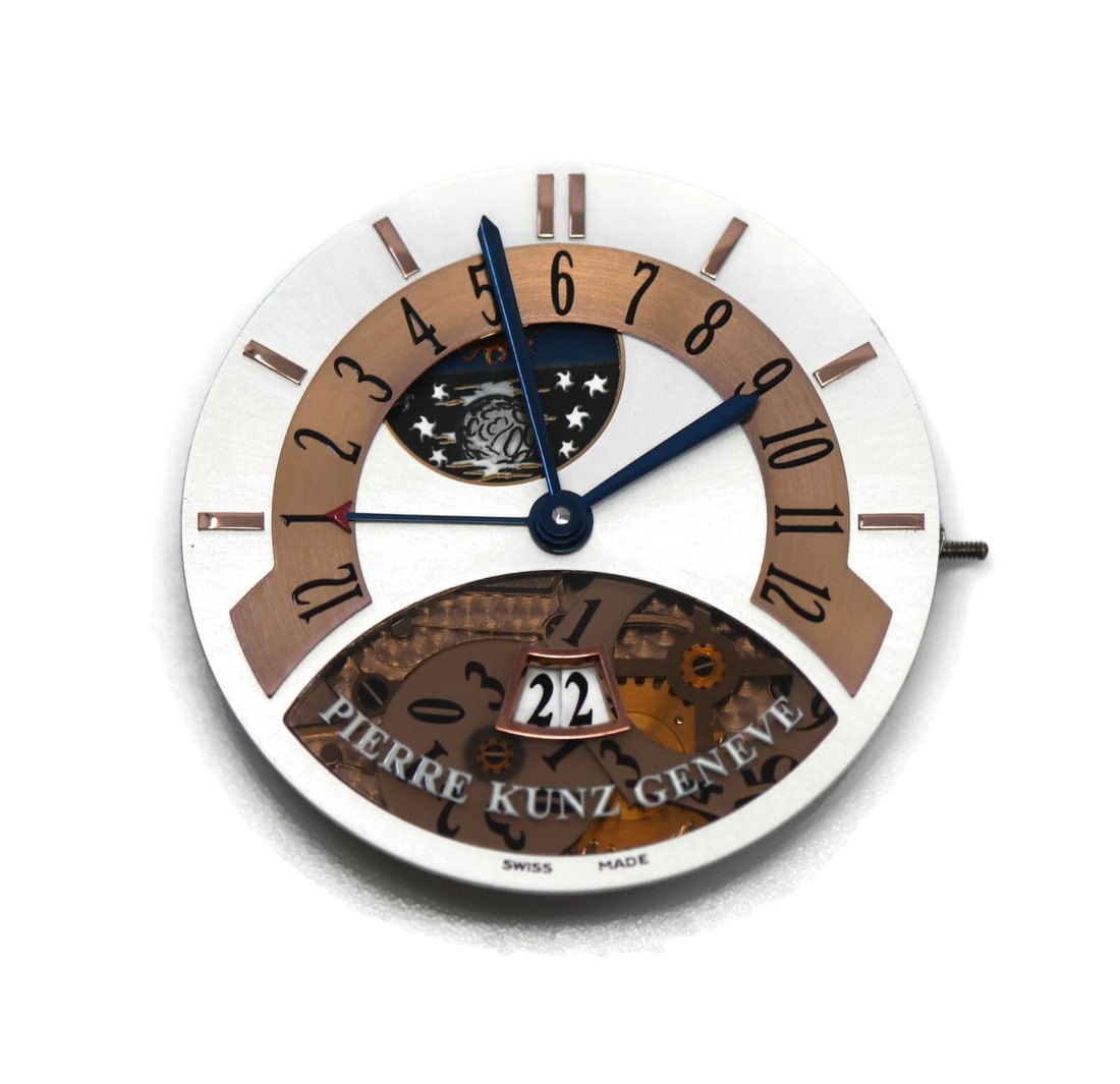 Pierre Kunz Spirit 35mm Mechanical Automatic Movement: Pierre Kunz Spirit 35mm Mechanical Automatic Movement Experience precision and craftsmanship with the Pierre Kunz Spirit of Challenge Movement. This mechanical (automatic) movement is designed for the