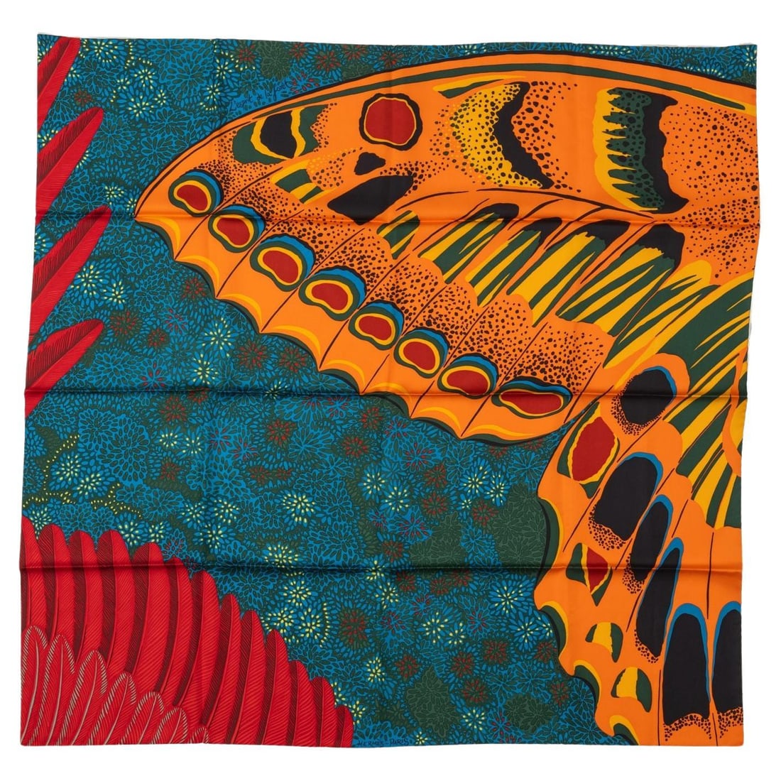 Hermes Esprit de La Foret Purple Silk Scarf 35 in Butterfly Design: Hermes Esprit de La Foret Purple Silk Scarf 35 in Butterfly Design Discover the elegance of the Hermes Esprit de La Foret Silk Scarf, a luxurious accessory crafted in France. This exquisite scarf feat